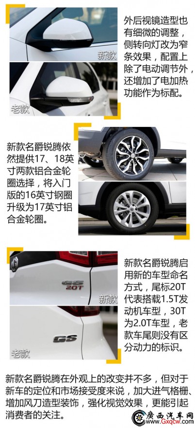 新老名爵銳騰對比 迎合需求/性價比提升